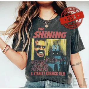 The Shining Shirt, Vintage Horror Movie Tee, Jack Torrance T-Shirt, Redrum, Stanley Kubrick Fan Gift, 90s Retro Bootleg Style Apparel