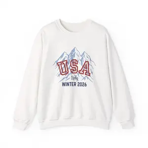 [Sale off up to 50%] USA Winter Games 2026 Sweatshirt, Italy Winter Sports Crewneck, streetwear graphic tee