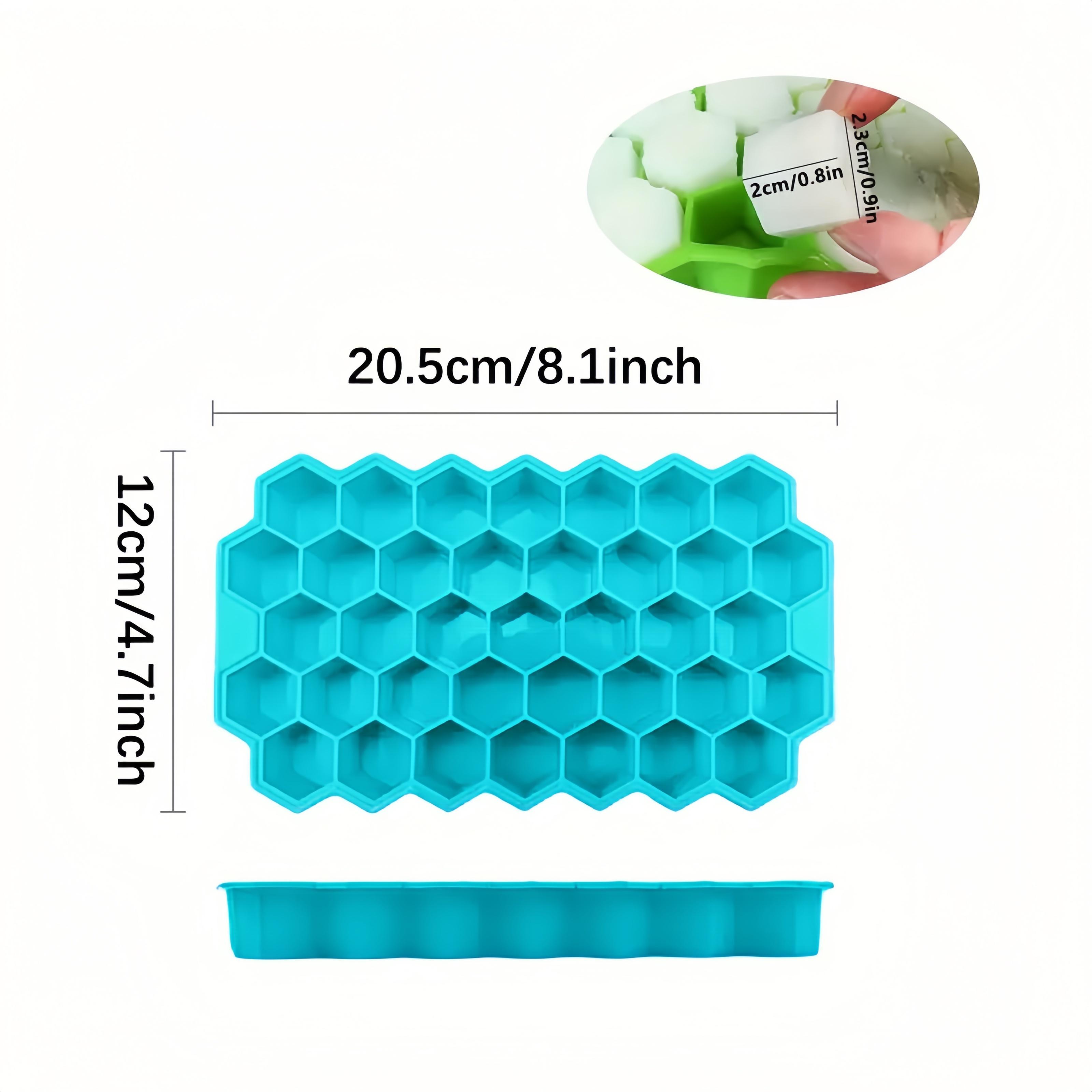 37-Cube Silicone Ice Tray with Lid – Stackable, Flexible & Easy Release for Whiskey, Cocktails & Iced Drinks