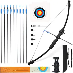 40" Youth Bow and Arrow Set for Kids 8-12 & Teens - Ambidextrous Recurve Archery Gear with Safety Arrows - Toys for Ages 8-13, Backyard Games Gift for Beginner Archers