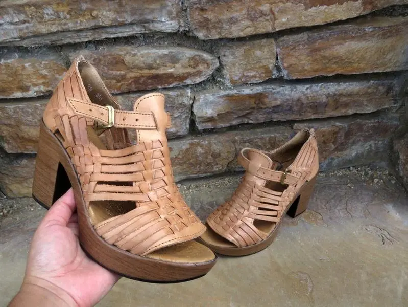 Mexican wedges//High heel huarache//Mexican huarache//Mexican wedge sandal//Mexican heels//Huarache mexicano//Mexican sandal//Margarita