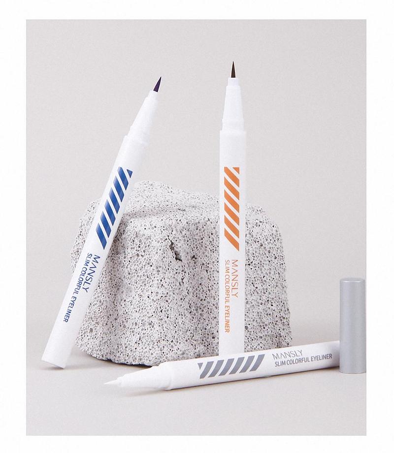 MANSLY Slim Colorful Liquid Eyeliner Pen Waterproof & Smudge-Proof Ultra-Fine Precision Tip for Defined Lines Long-Lasting All-Day Wear Eye Makeup Matte Eyeliner Set Buy 1 Take 1 al teyeliner