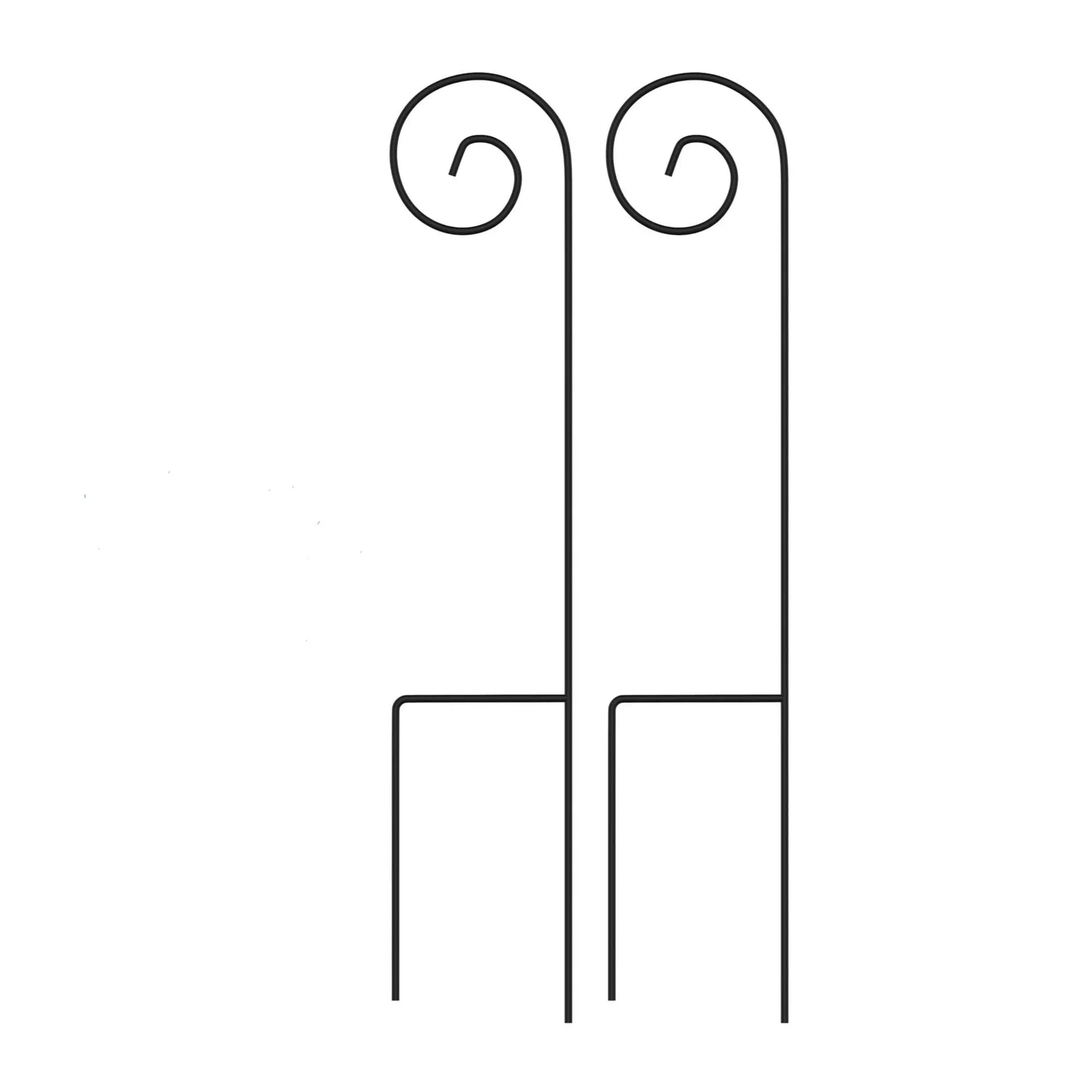 Pure Garden 35" Set of 2 Shepherd Hooks Pure Garden 35" Set of 2 Shepherd Hooks