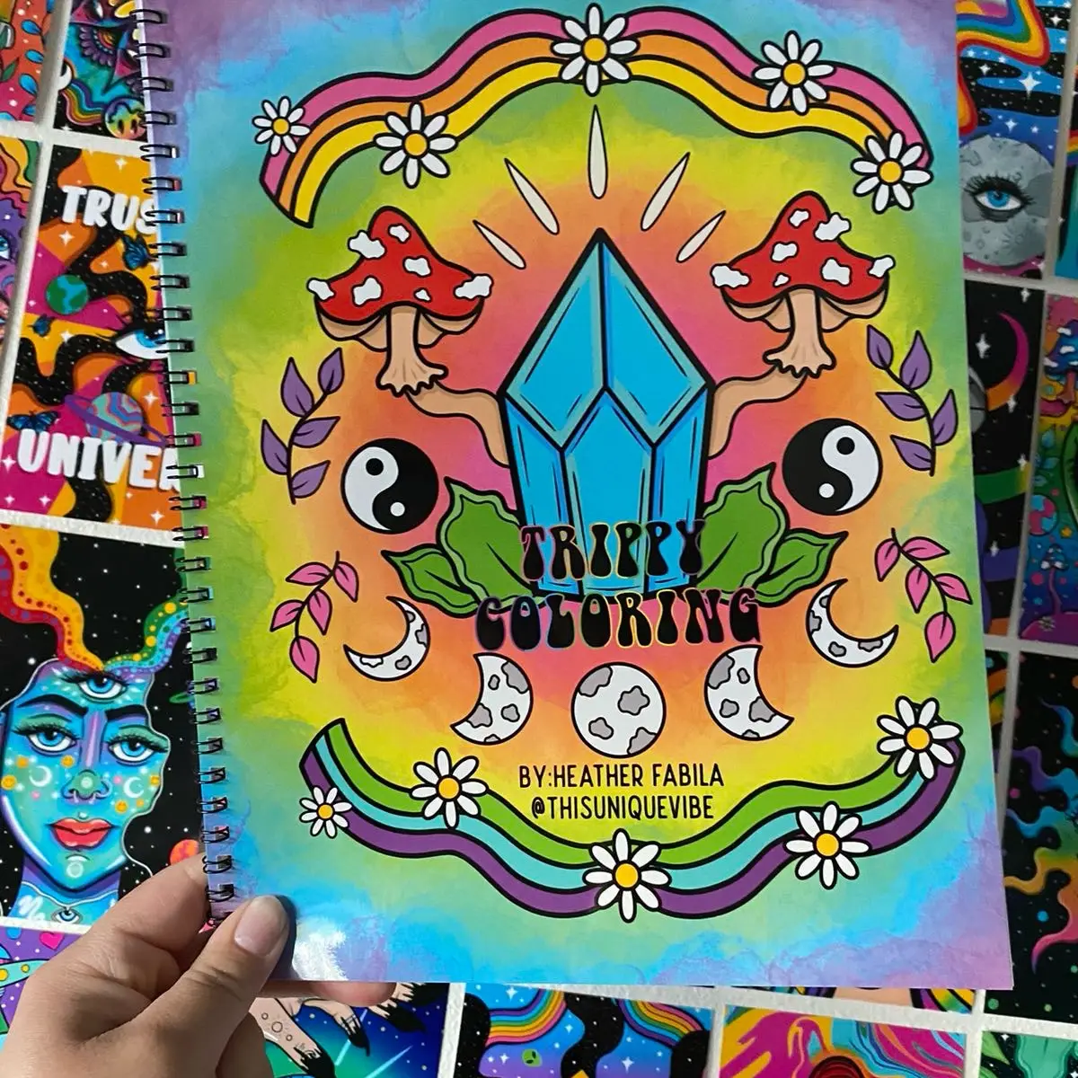 New trippy coloring book