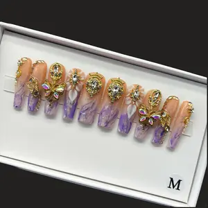 Missunail B6-B9 B12 B14 B16 B21-B22  B26 B30 B37     10pcs handmade customize acrylic press on nails Acrylic Durable Luxury Nail Art