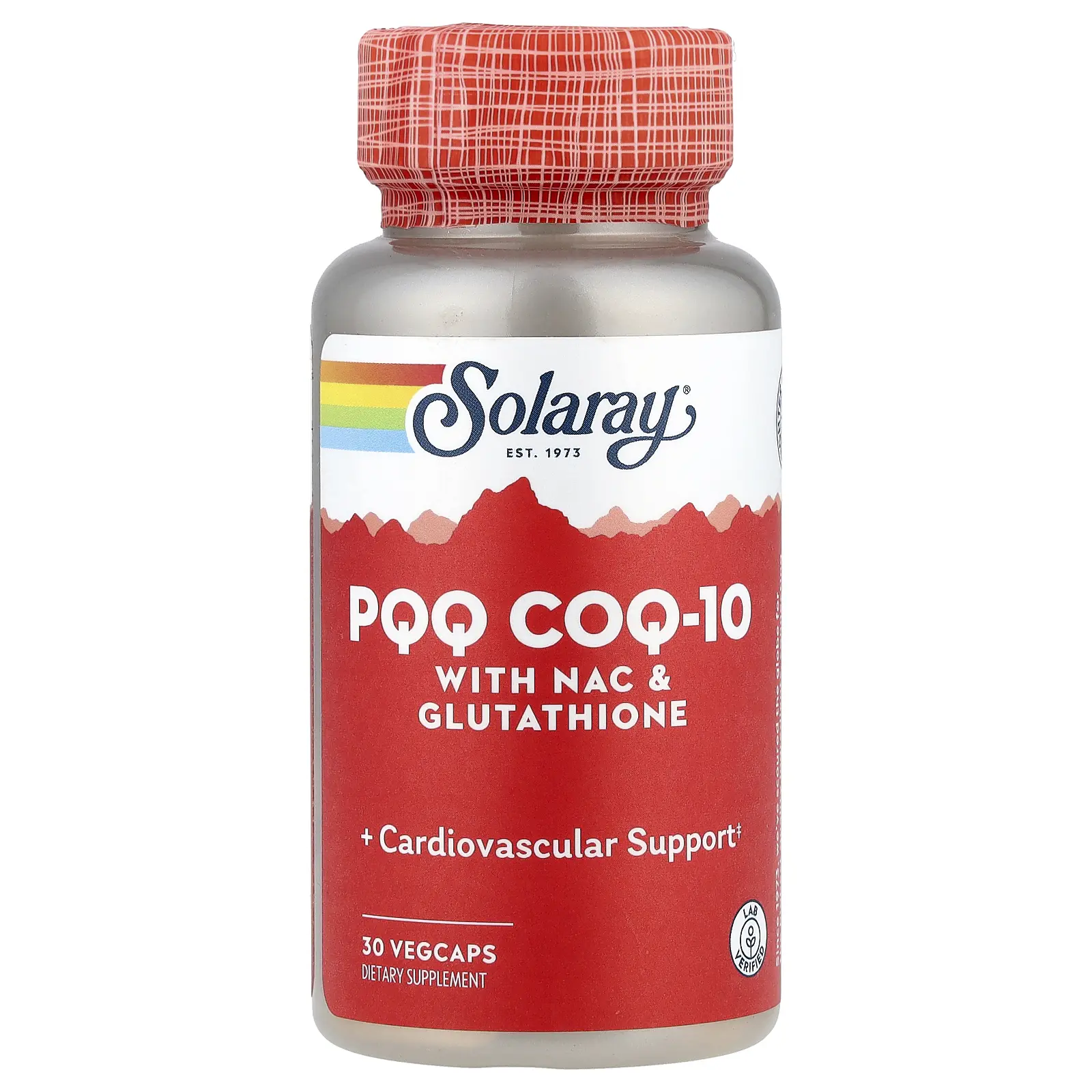 Solaray PQQ CoQ-10 with NAC & Glutathione, 30 VegCaps