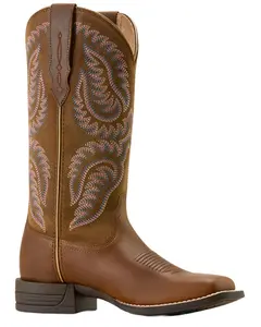 Ariat Women's Cattle Caite Western Boot Broad Square Toe - 10074329