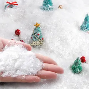 20oz/570g Christmas Fake Snow Decoration- White Twinkles Artificial Flake Fake Snow Powder Filler- Sparkling Artificial Snow for Christmas Village Decoration DIY Crafts