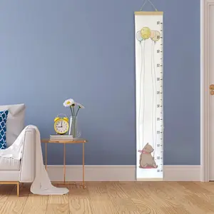 Simple Baby Growth Ruler Thicken Cloth  Hanging Ruler Oil Painting Style Hanging Ruler   for Girls  Height Charts