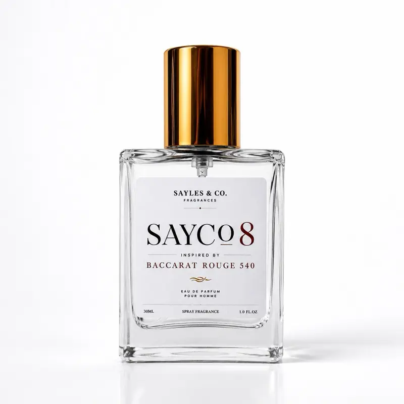 Sayles & Co. Sayco 8 Unisex Amber-Sweet Musk Eau De Parfum, 30ML, Floral-Sweet Oriental-Floral Scent with Jasmine & Saffron Notes, Long-Lasting Designer-Inspired Fragrance