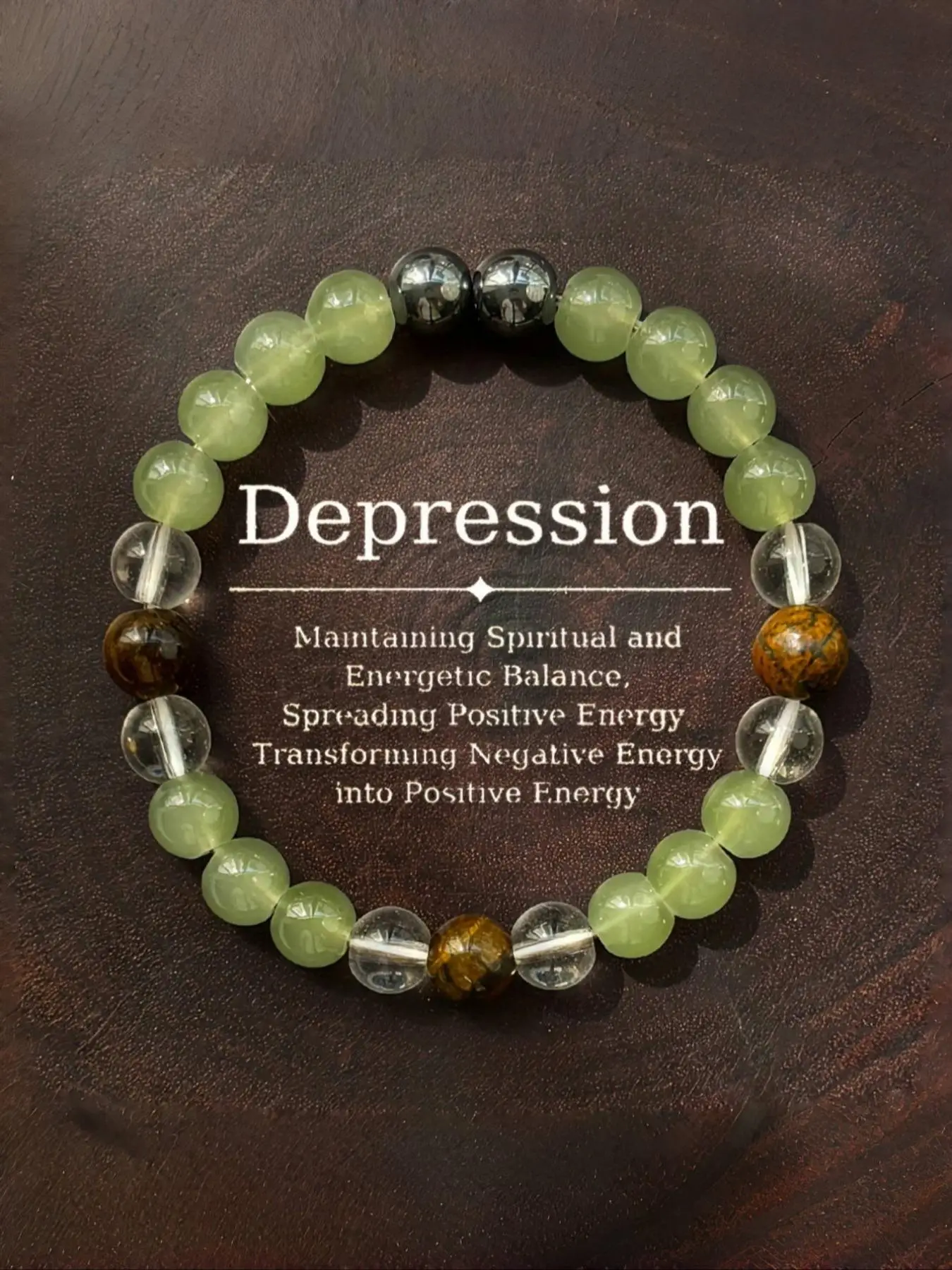 Boho Style Beaded Bracelet, Vintage Stone Beaded Transforming Negative Energy Bracelet for Women & Men, Fashion Accessories for Daily Wear, for Birthd