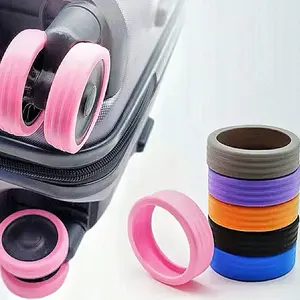 Luggage Suitcase Wheels Cover, Wheel Cover For Office Wheelchair, Portable Suitcase Wheel,Luggage Spinner Wheel Covers,Noise Reduction Wheels Cover Office Chair, Travel Accessories