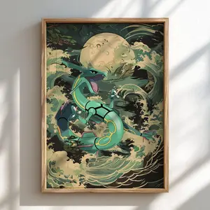 Rayquaza Poster | Legendary Wall Art Print