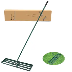 Yesker Lawn Leveling Rake 36 Inch for Soil Yard Leveling Rake with 36"x10" Ground Plate 72" Steel Handle Effort-Saving Heavy Duty Ground Leveler Tool for Backyard Garden Farm Golf Course Landscaping fathersdaygift