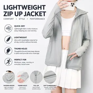 Lightweight UV Protection Jacket for Men and Women, Breathable Hooded Outdoor Sunscreen Coat, Summer Essential Gear