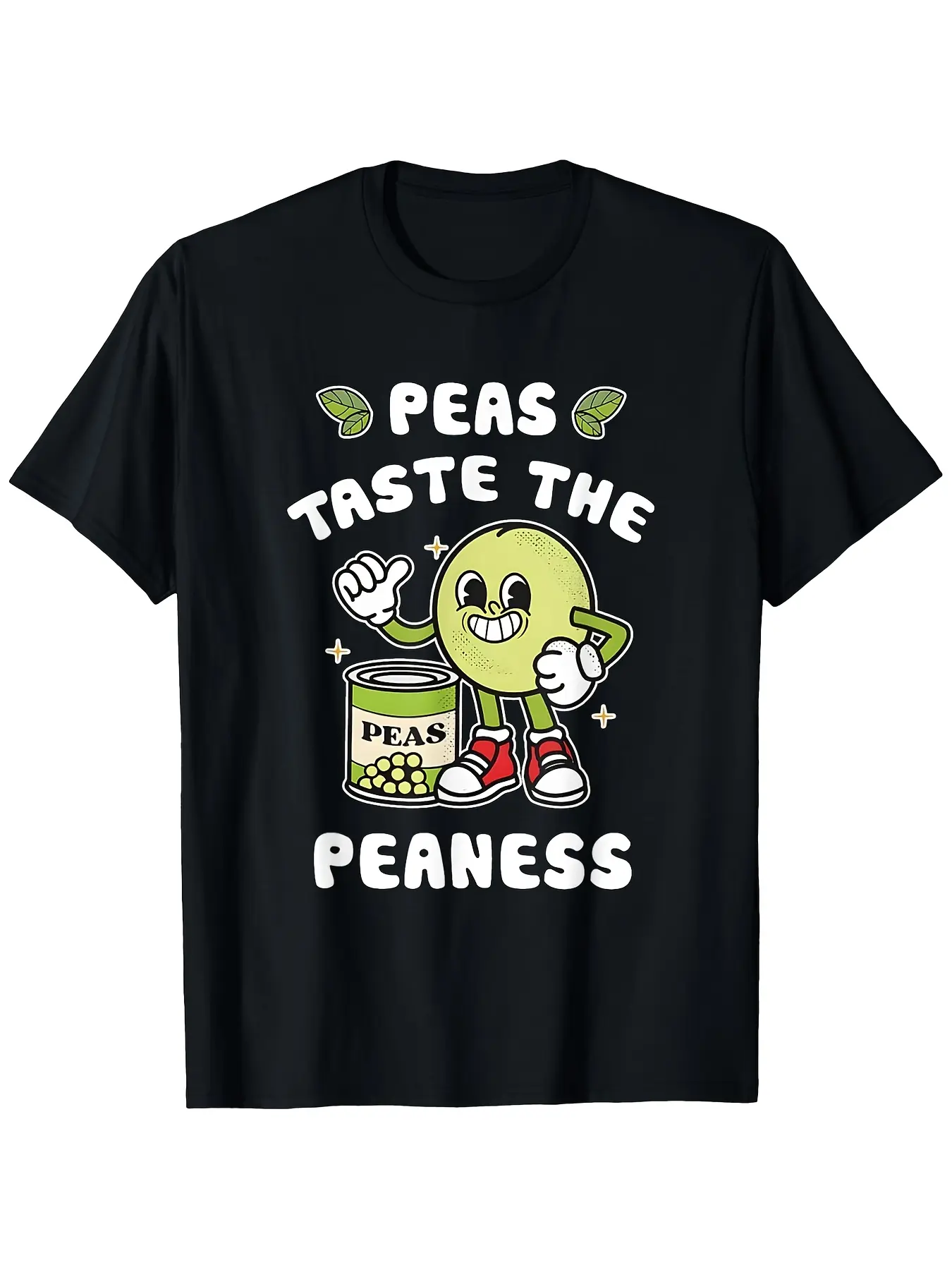 Men's Humorous "Taste of Peas" T Shirt Featuring a Whimsical Green Pea Pod Pattern This Short Sleeved Crew Neck Casual T Shirt Is Suitable for Casual Attire and Themed Occasions.Machine Washable Comfortable Fit and All Season.Happy Mother Day Shirt