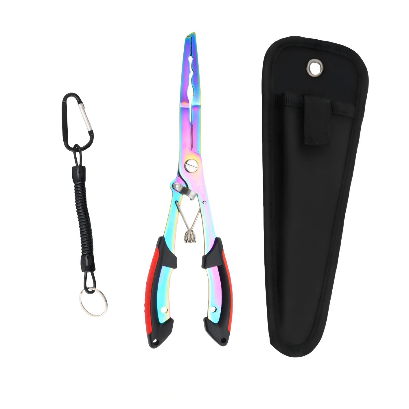 Professional Fishing Set, Stainless Steel Pliers with Carry Bag & Fishing Lanyad, Outdoor Recreation EquipmentPerfect for freshwater & saltwater fishing, boating, camping, angling essentials, portable fishing tools