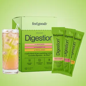Feel Goods Digestion+ Variety Pack | Digestive Support Drink • Organic Fiber • Probiotics • Digestive Enzymes • Bloating Relief • Regularity • Smooth Digestion
