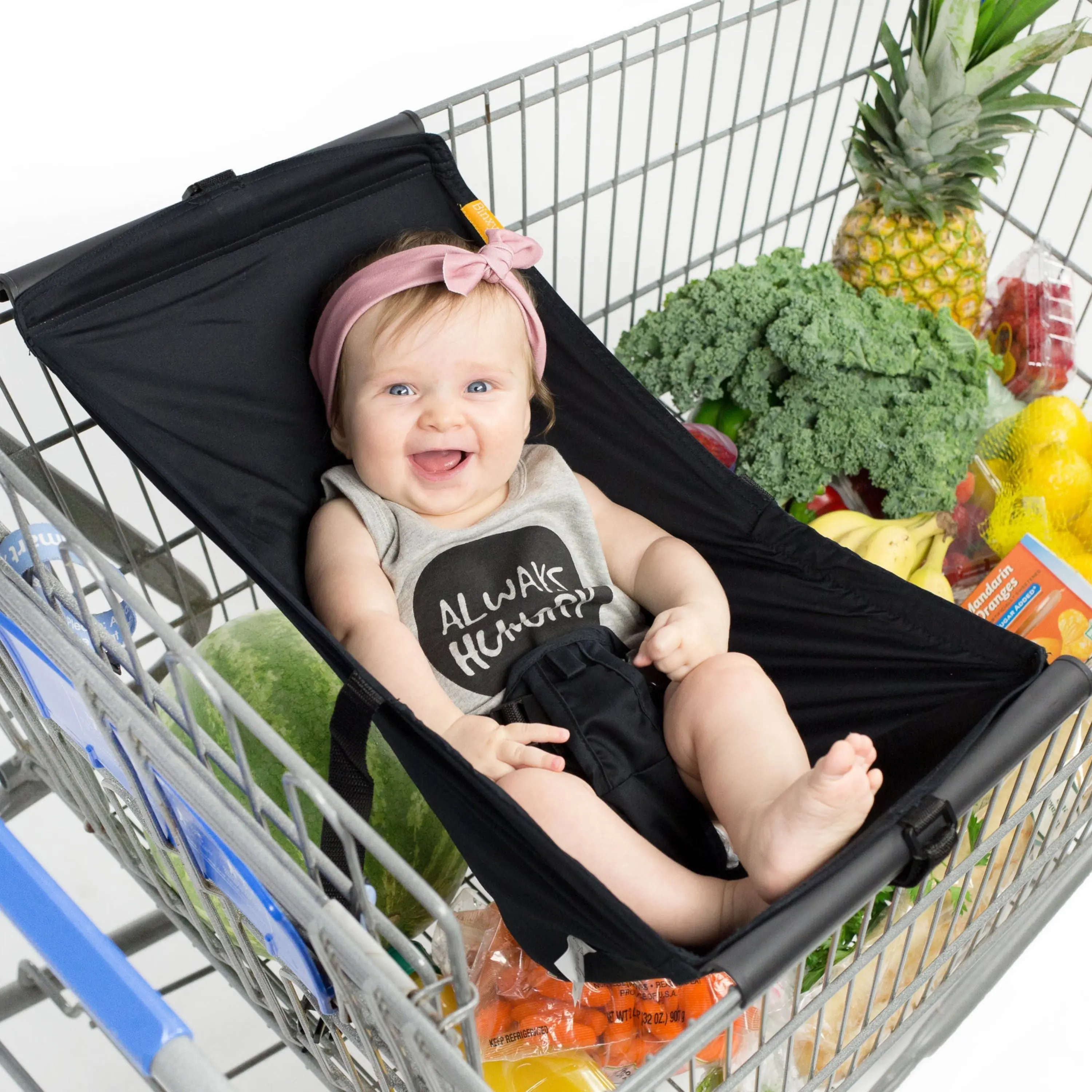 Binxy Baby Shopping Cart Hammock | Black Fabric Binxy Baby Shopping Cart Hammock | Black Fabric