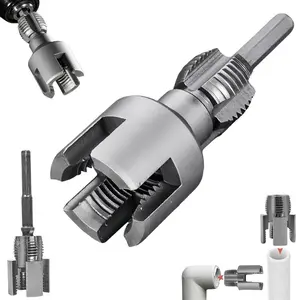 PVC Pipe Thread Cutting Tool - 1/2'' 3/4'' Integrated Internal & External Pipe Threading Tool Upgrade Pipe Thread Cutting Tool for Plumbing DIY Repairs