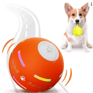 [Newly Upgraded] Durable Motion Activated Automatic Rolling Ball Toys for/Small/Medium/Large Dogs,USB Rechargeable