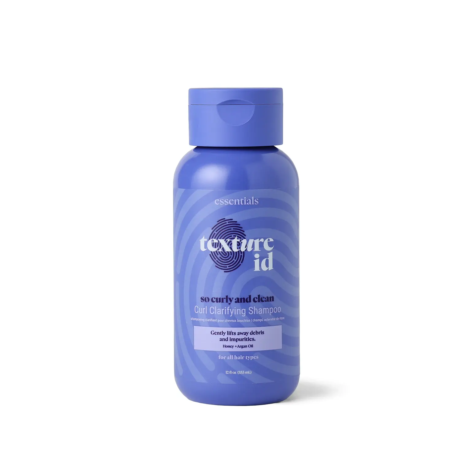 Texture ID Curl Clarifying Shampoo, Color Safe, Removes Build Up, 12 Fl Oz, Cleanser, Argan