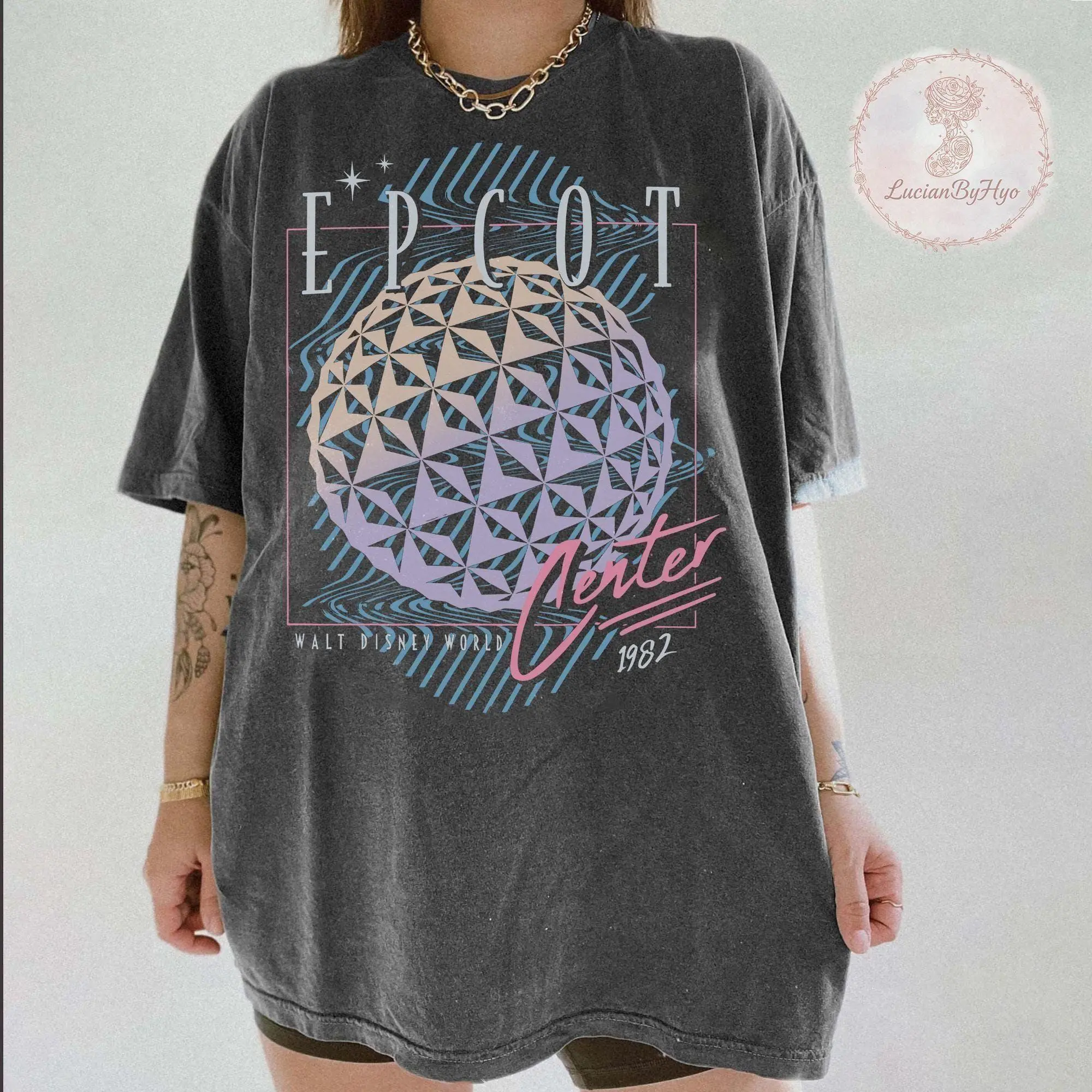 Vintage EPCOT Center Comfort Colors Shirt 1982, Retro World Tee, Family Matching Shirts, Trip Shirt