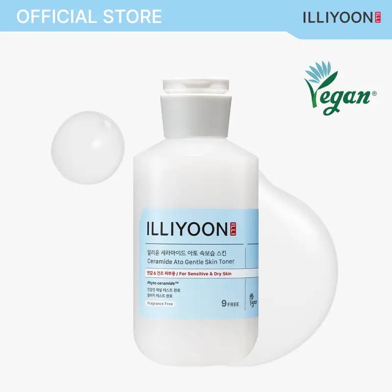 [ILLIYOON] Ceramide Ato Moisturizing Milky Toner | Lightweight Milky Essence, Skin Softener Cream, Soothing, Hydrating, Solution for Acne-Prone Skin, Skin Barrier, Hypoallergenic & Sensitive Skin-Friendly, Fragrance-Free, Korean Skincare, 8.45 fl.oz.