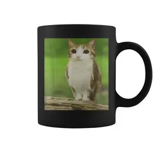 Meowl Cat Owl Cursed Internet Trendy Meme Coffee Mug - Premium Stoneware Ceramic Graphic Print Mug for Wine Beer Tequila & More - Perfect Gift for Any Occasion