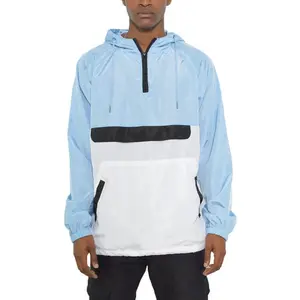 Color Block Anorak Jacket Pullover Windbreaker