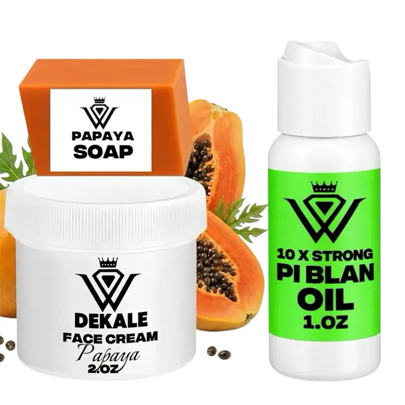 Xtra strong Papaya MINI SET 3pcs Face Cream for Brightening & Hydration I Dark Spot Care
