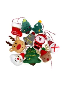 Christmas Tree Decorations Assorted Designs Santa Reindeer & Trees Festive Holiday Set for Celebrations