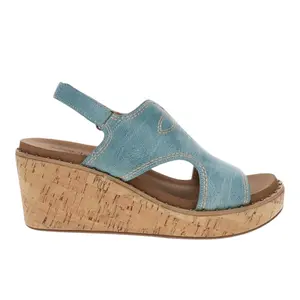 Corkys Womens Darlin Slingback Casual Sandals Casual Mid Heel 2-3" - Blue