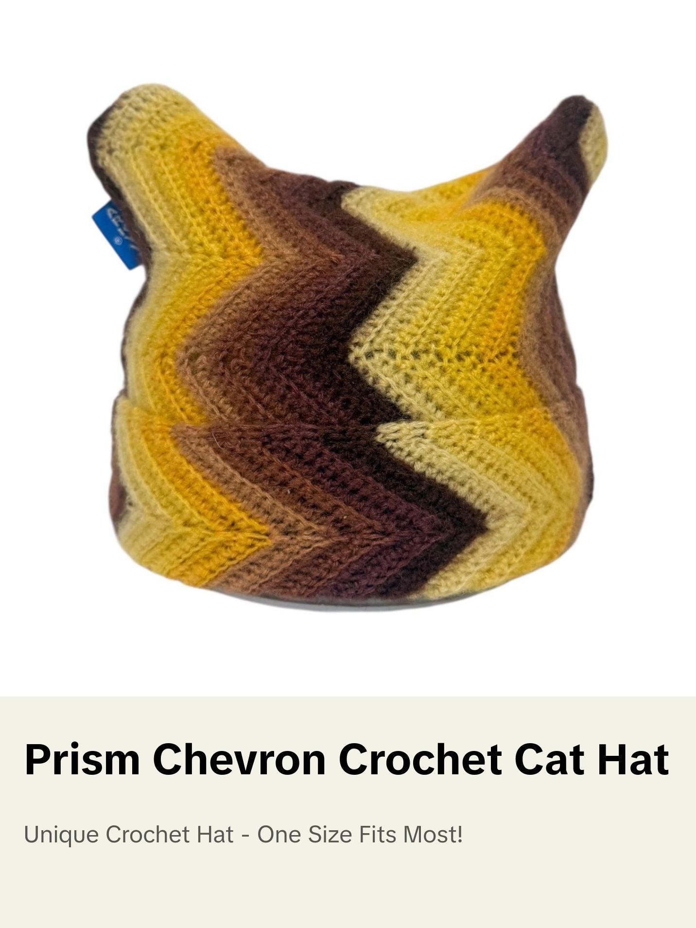 Prism Chevron Crochet Cat Hat (1of1)