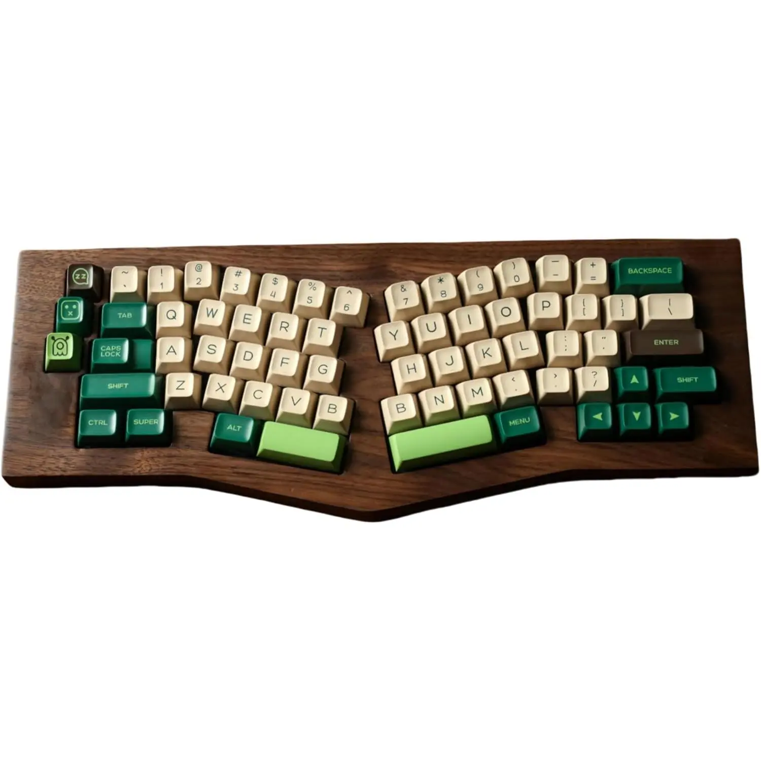 Avocado Keycap Set, 170-Piece Double Shot PBT SA Profile Retro Green & Beige Keycaps with Good Compatibility, Fits Alice/60%/65%/75%/TKL/96% Layout MX Switch Mechanical Keyboards, Offers Visual Elegance