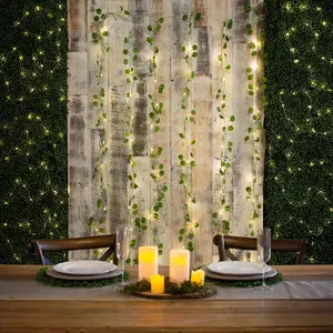 Eucalyptus LED Light Curtains - 3 Pc.