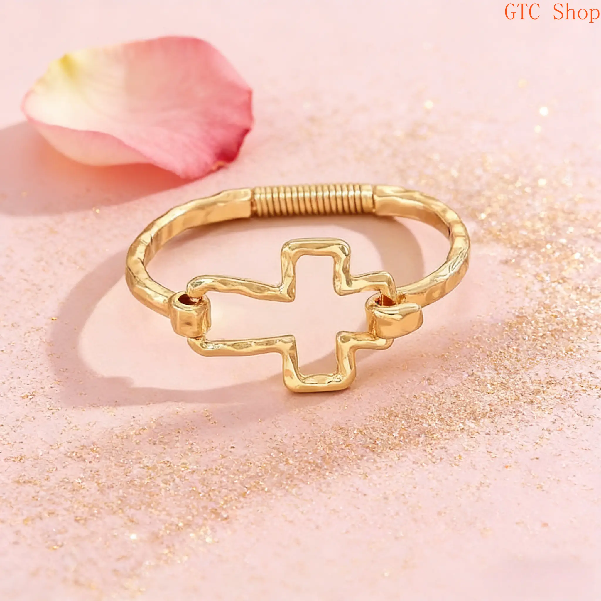 Women's Cute Cross Design Bangle Bracelet - Sports Wristband Fashion Jewelry, Exquisite All-Match Accessory, Ideal for Daily Outfits & Parties, Perfect Delicate Birthday Gift summerwins
