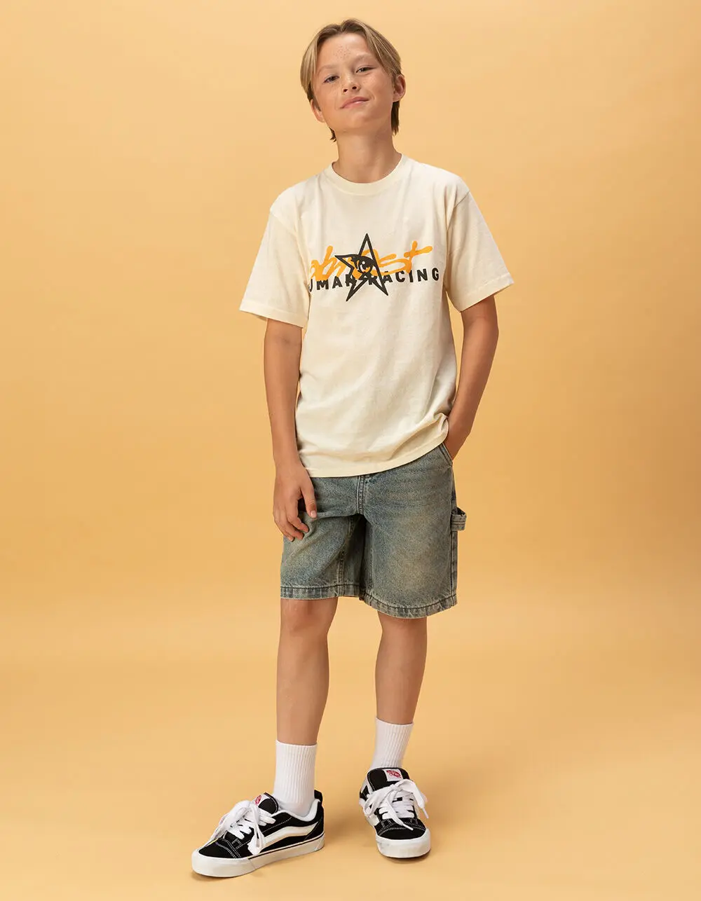 RSQ Boys Embroidered Baggy Utility Jorts