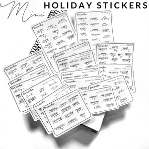 MINI Holiday Planner Stickers