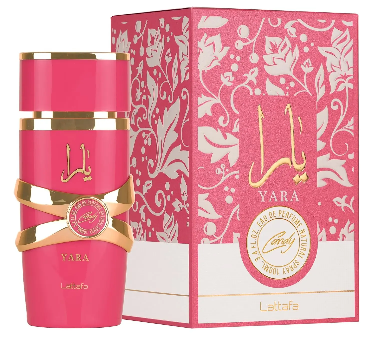 Yara Candy - Vanilla, Fruity, Citrus, Floral - Eau de Parfum Long-Lasting Fragrance for Women, 3.40 Ounce / 100 ml