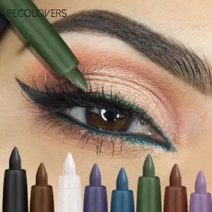 1 Pcs Waterproof Long-lasting Multiple Colors Eyeliner, Eye Makeup Stick, Can Be Used As Eyeliner and Eye Shadow, High Color Eyeliner Easy To Rendening, Easy To Remove and Not Easy To Remain, Longwear Eyeliner