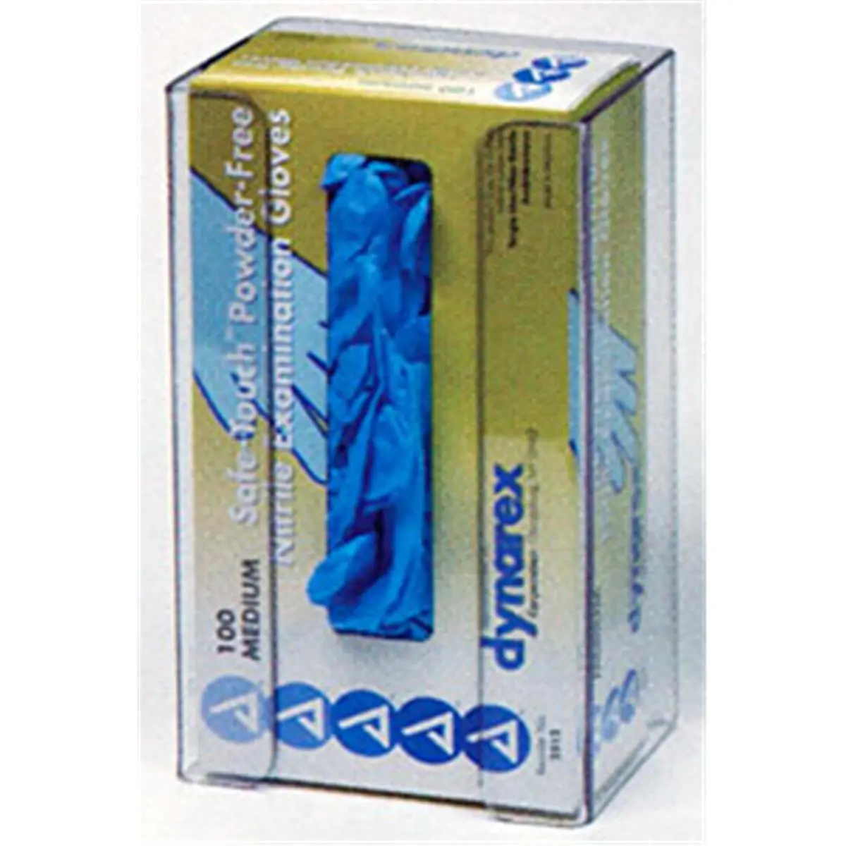 RackEm Racks  1-Box Vertical Plastic Glove Dispenser - Clear Plastic, Cleaning, Vinyl, Organizer, Glove Storage