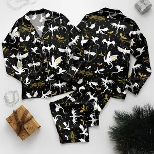 Dragon Fantasy Satin Pajama Shorts Set for Women, War College Inspired Sleepwear, Fire Dragon Bookish Pajamas, Romantic Fantasy Reader Gift, Silky Soft Summer PJ Set, Viral BookTok Aesthetic Nightwear, Cozy Lounge Set for Fantasy Lovers outdoorfun