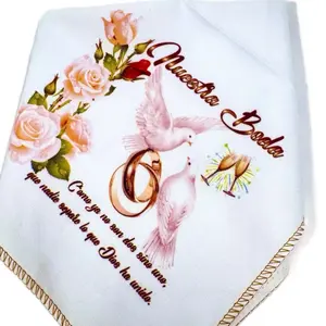 Nuestra Boda Water Absorbent Wedding Napkins 12pcs 10x10 Inches 100% Polyester Hermosos Recuerdos de Boda Tableware for Special Day Cutlery