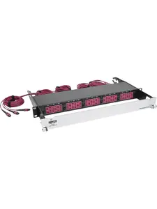 Tripp Lite N48K-15M8L60S-B 8.3 by 125 OM4 Pre-Assembled 40GB-10GB Patch Panel, 15MTP QSFP-60 LC- Black