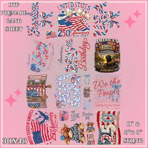 USA 250TH - 30x48 - PREMADE GANG SHEET