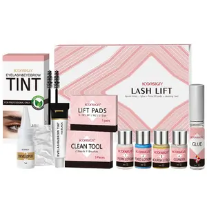 Eye Makeup Tool Set, 1 Box Eyelash Lift & Tint Kit, Eyelash Curling Tool, Eyebrow Tinting Tool, Professional Eyelash Extension Eye Makeup Tool Set for Women, Cosmetic, Eyelash Tools, Eyelash Brush, Curl Lashes, Eyelash Fixer