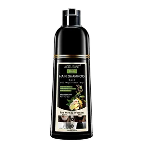 200ml 3-in-1 Black Gentle Hair Dye Shampoo Covers Gray Hair Natural Plant Hair Dye Shampoo Convenience Silky Smooth Polygala Multiflora Radiant