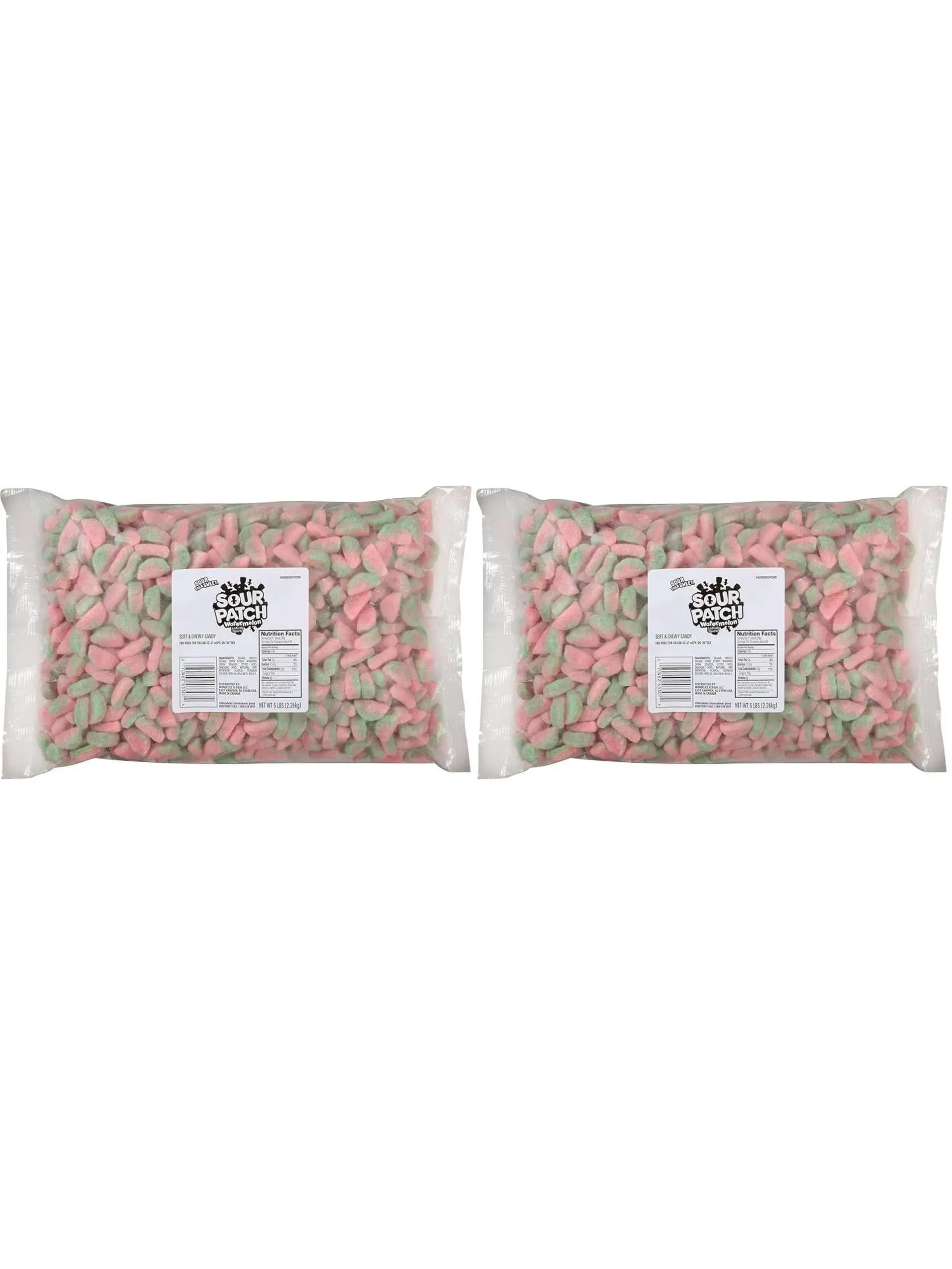 SOUR PATCH KIDS Watermelon Soft & Chewy Gummy Candy, Bulk Candy, 5 lb
