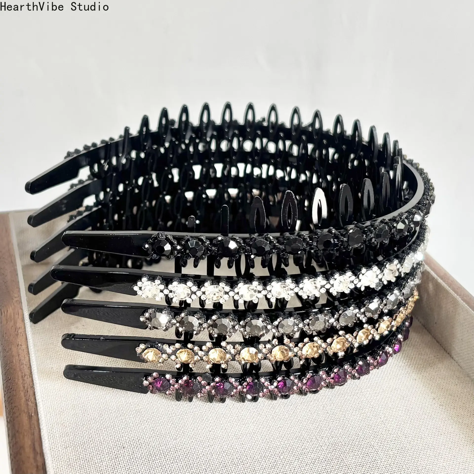 Elegant Knotted Headbands for Women, 4-Piece Wide Fashion Hair Accessories Set with Faux Inlay for Daily Wear, Accessories For Women, Female, Faux Inlays, Wide Size, Multiple Colors, Knotted Designs, Chic Edge, Headband Accessory, Boho Hair Accessories